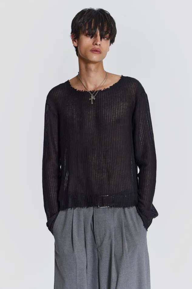Jaded London Ghost Long Sleeve Men TShirts and Vests