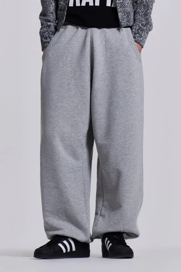 Jaded London Grey Marl Cuffed Monster Jogger Women Loungewear