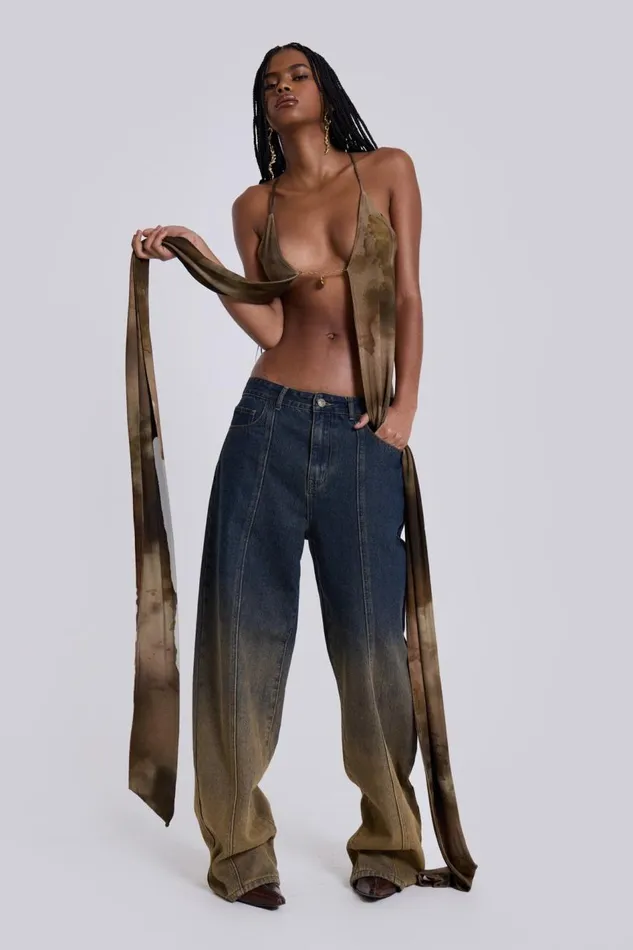 Jaded London Gypsum Dipdye Jeans Women Jeans