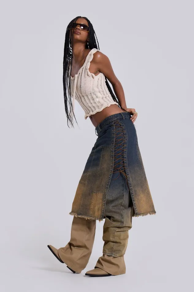Jaded London Gypsum Dipdye Jeans Women Jeans
