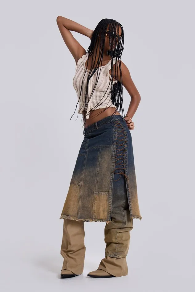 Jaded London Gypsum Dipdye Jeans Women Jeans