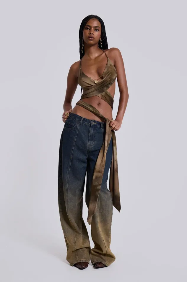 Jaded London Gypsum Dipdye Jeans Women Jeans