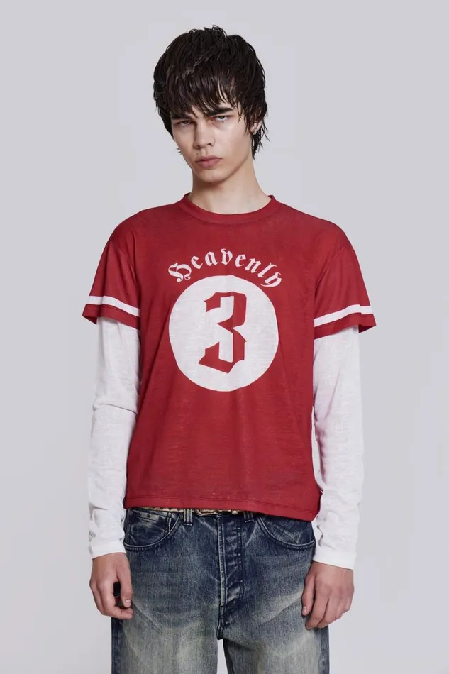 Jaded London Heavenly Double Layer Tee Men TShirts and Vests