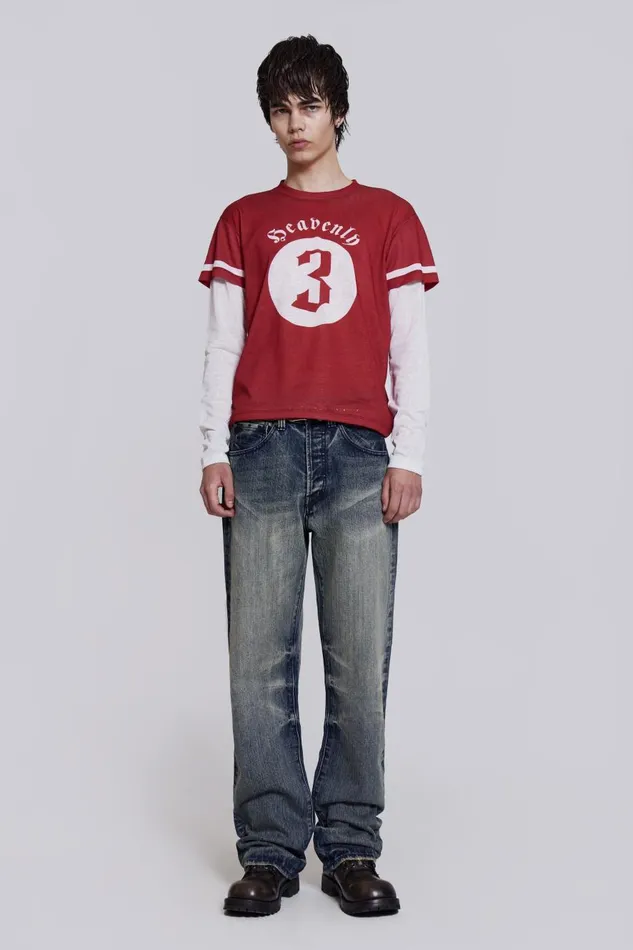Jaded London Heavenly Double Layer Tee Men TShirts and Vests