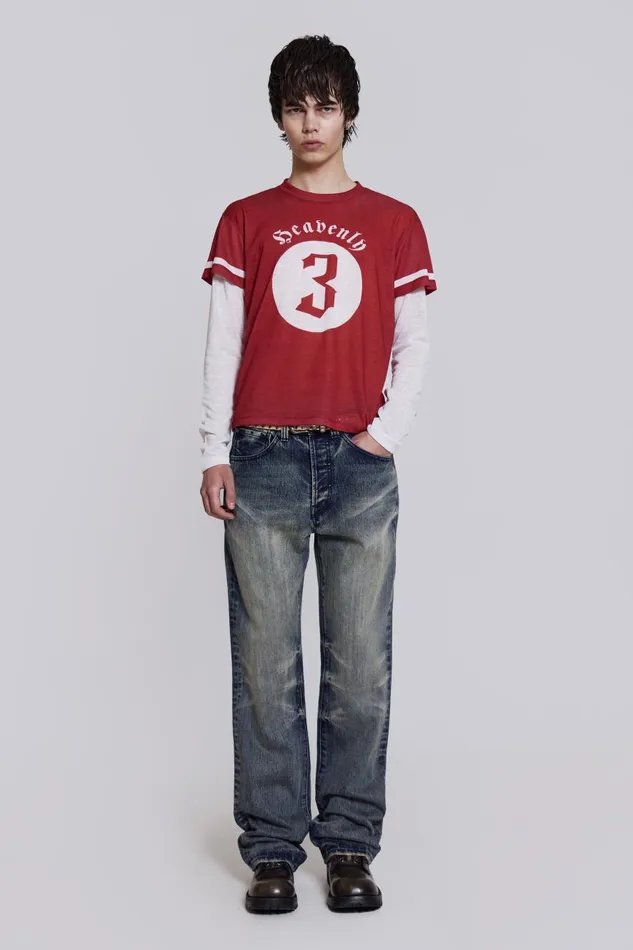 Jaded London Heavenly Double Layer Tee Men TShirts and Vests