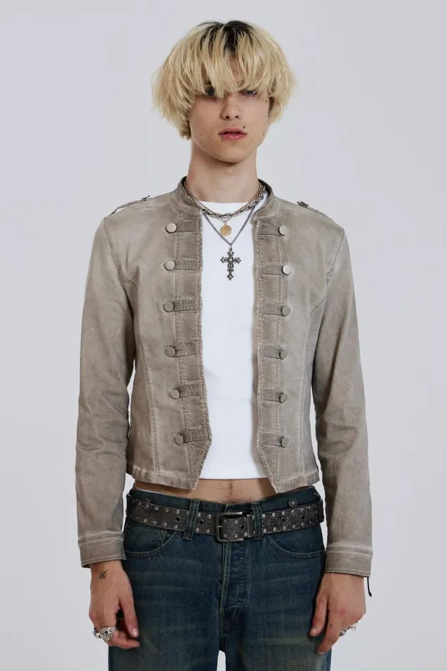 Jaded London Highlight Wash Drummer Jacket Men Outerwear