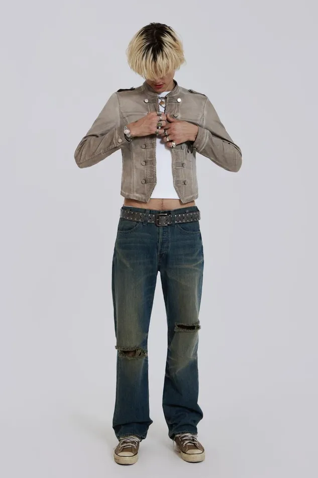 Jaded London Highlight Wash Drummer Jacket Men Outerwear