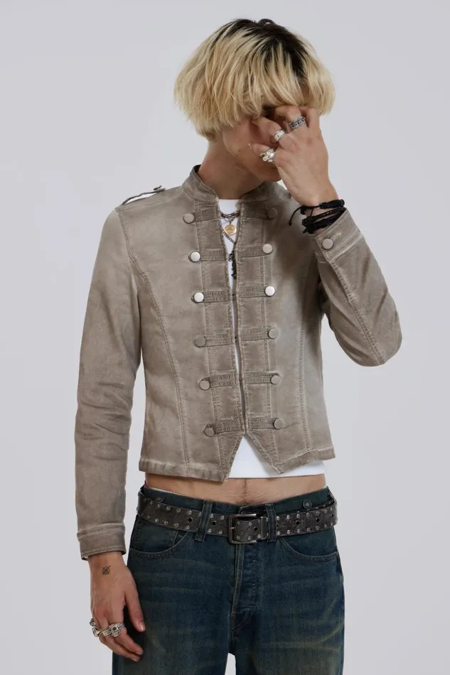 Jaded London Highlight Wash Drummer Jacket Men Outerwear