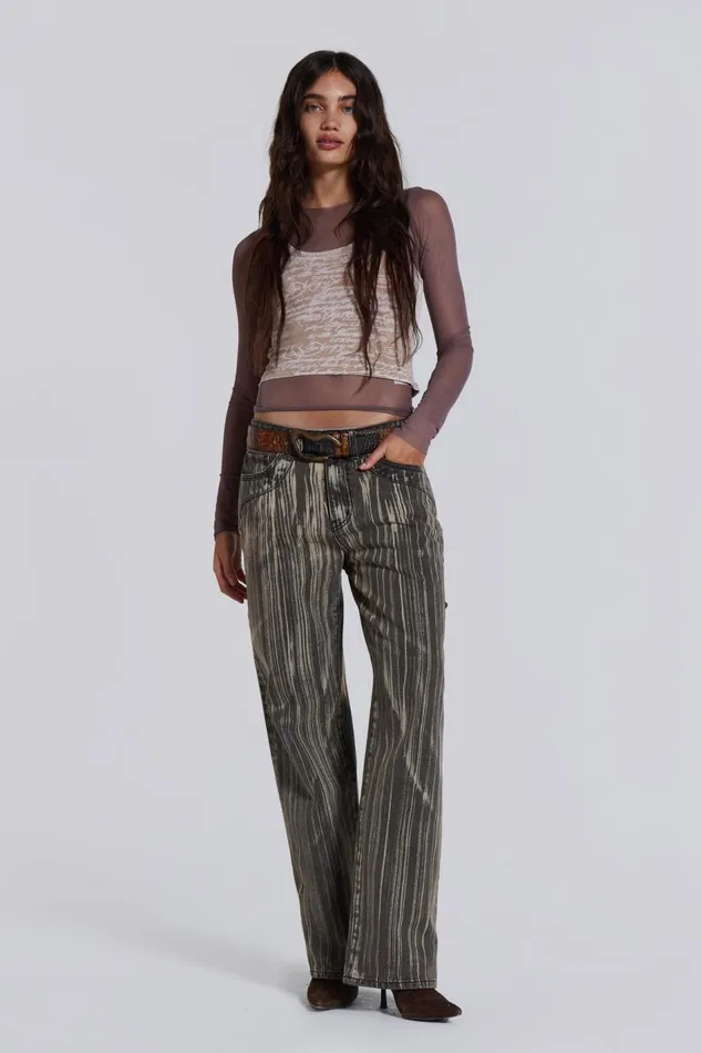Jaded London Jana Stripe Jean Women Jeans