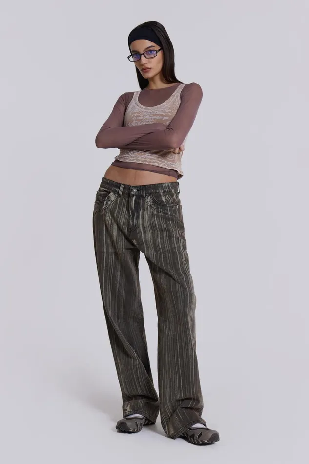 Jaded London Jana Stripe Jean Women Jeans