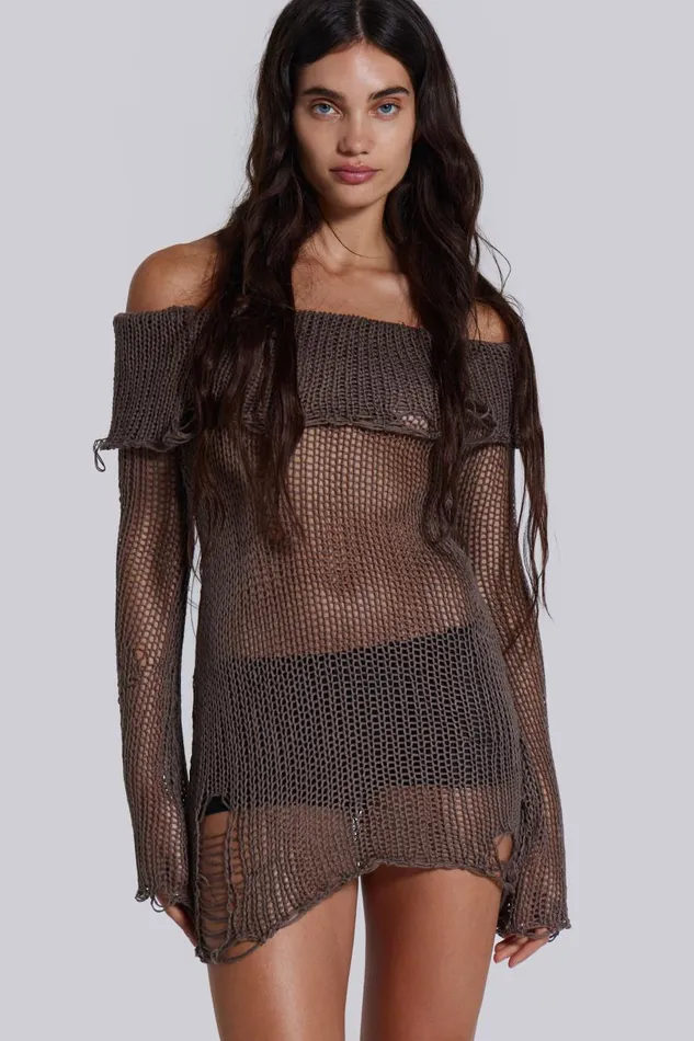 Jaded London Kaia Knit Dress Women Mini Dresses