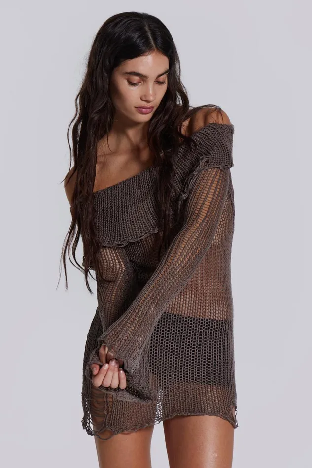 Jaded London Kaia Knit Dress Women Mini Dresses