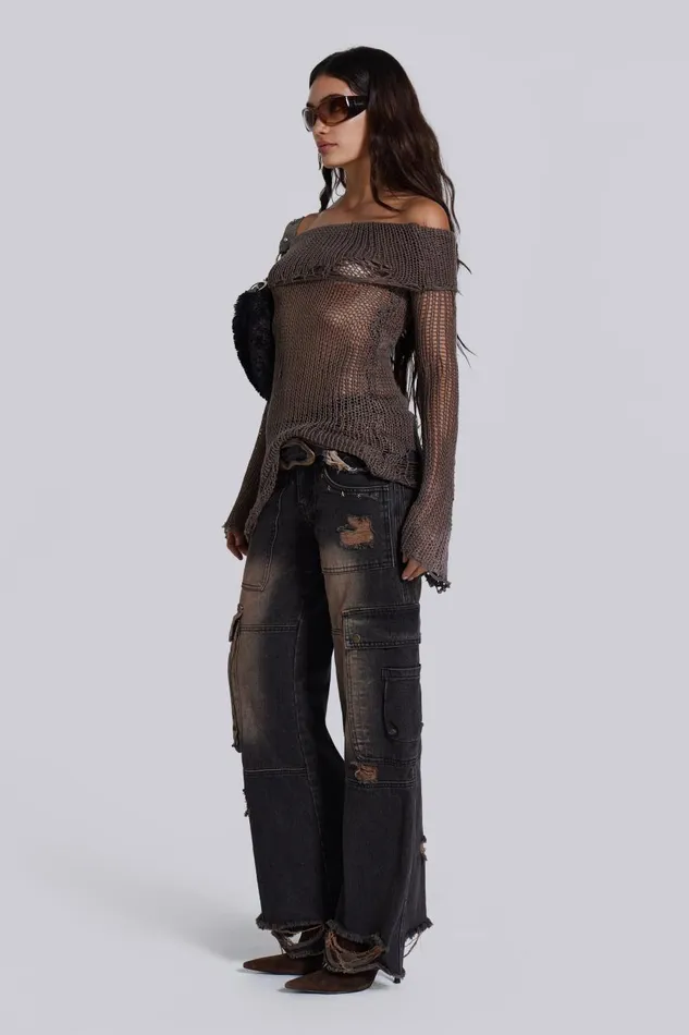 Jaded London Kaia Knit Dress Women Mini Dresses