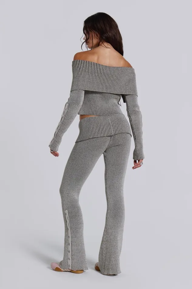 Jaded London Kensu Off The Shoulder Knit Top Women CoOrds