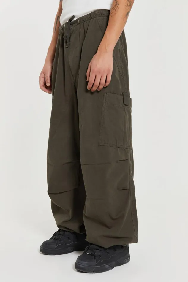 Jaded London Khaki Parachute Cargo Pants Men Parachute Pants