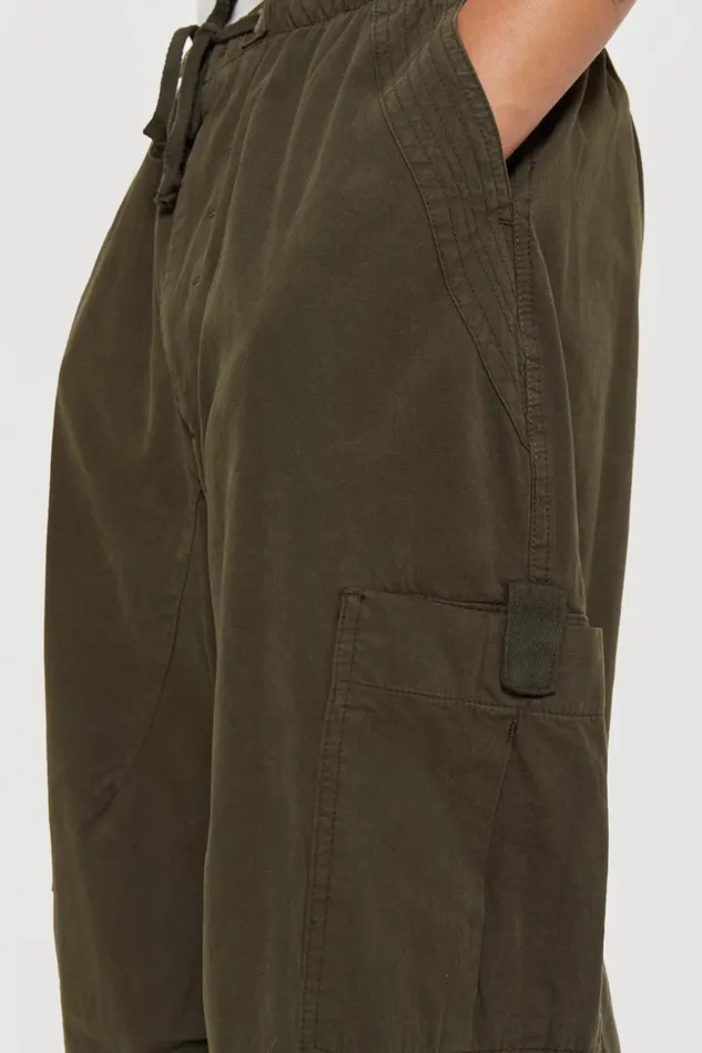 Jaded London Khaki Parachute Cargo Pants Men Parachute Pants