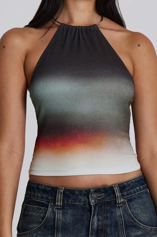 Jaded London Kira Halter Top Women Knitwear