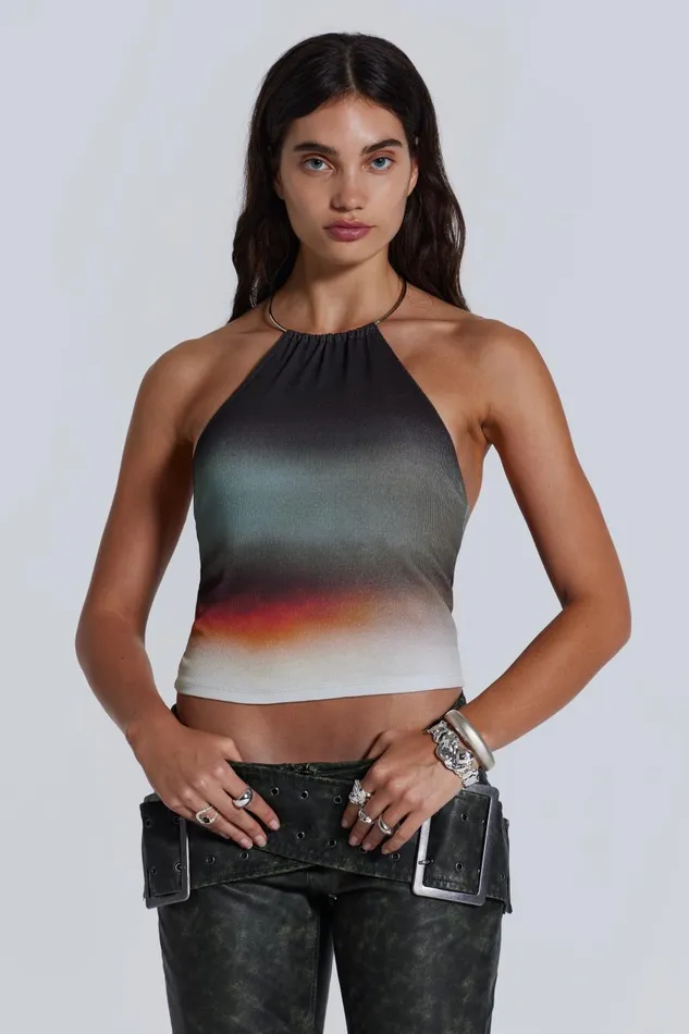 Jaded London Kira Halter Top Women Knitwear