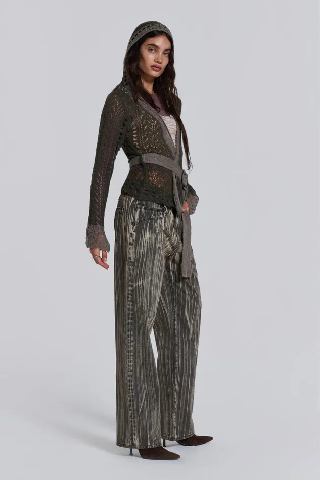 Jaded London Kyra Hooded Knit Cardigan Women Knitwear