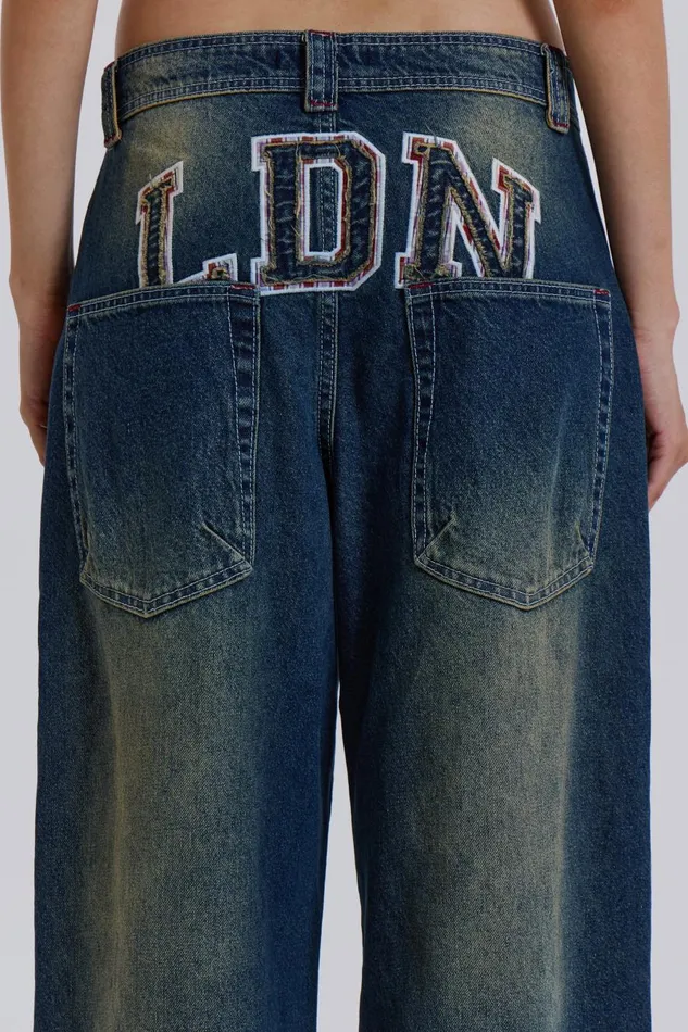 Jaded London LDN Applique Jeans Women Jeans