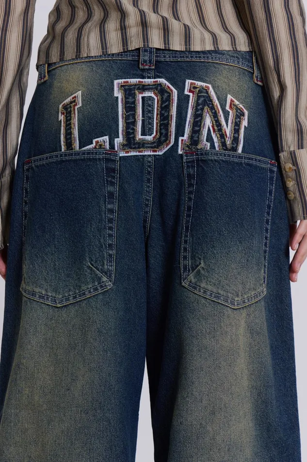 Jaded London LDN Applique Jeans Women Jeans