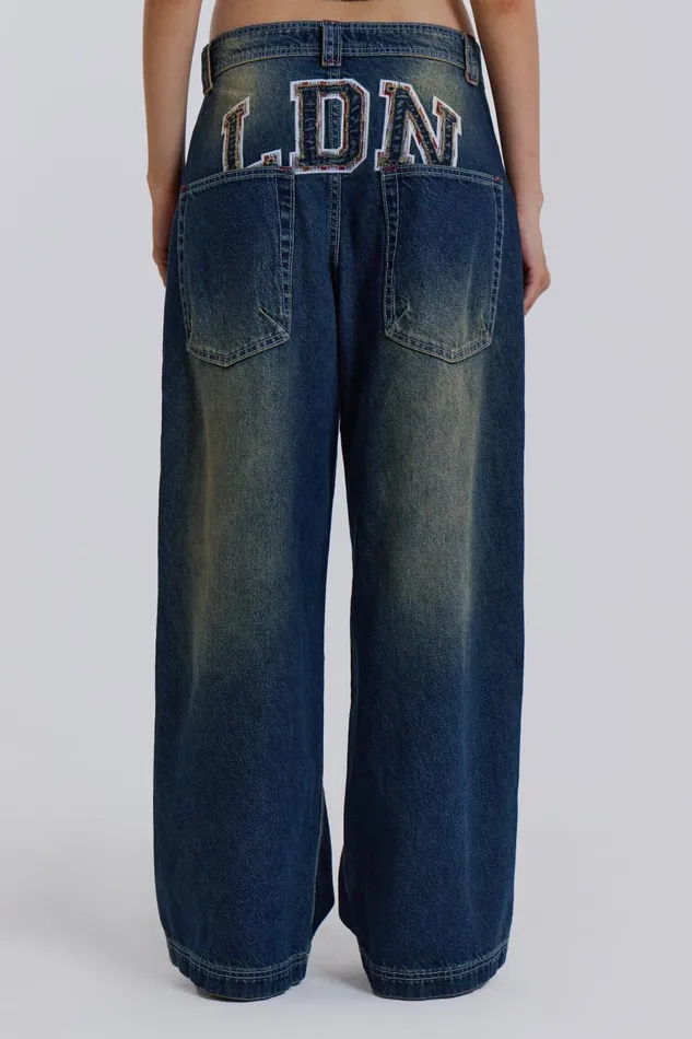 Jaded London LDN Applique Jeans Women Jeans