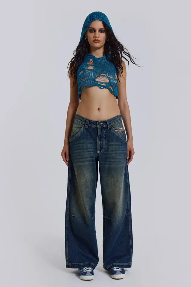 Jaded London LDN Applique Jeans Women Jeans