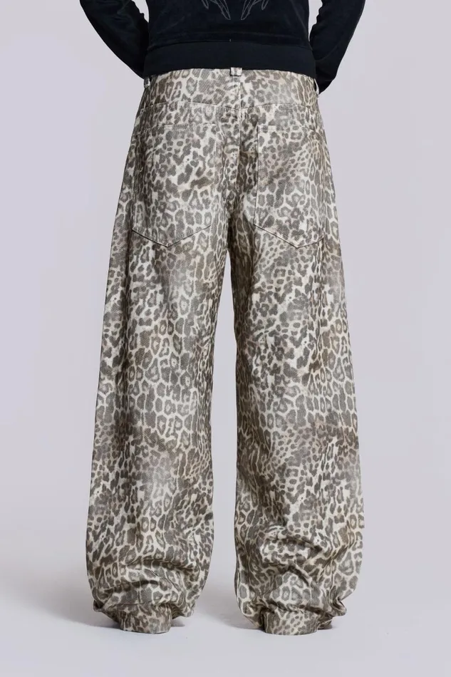 Jaded London Leopard Fade Colossus Jean Men Colossus Jeans