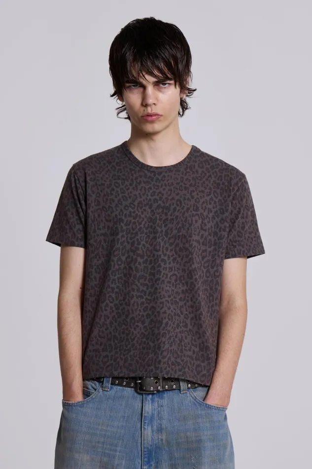 Jaded London Leopard Fade Tee Men TShirts and Vests