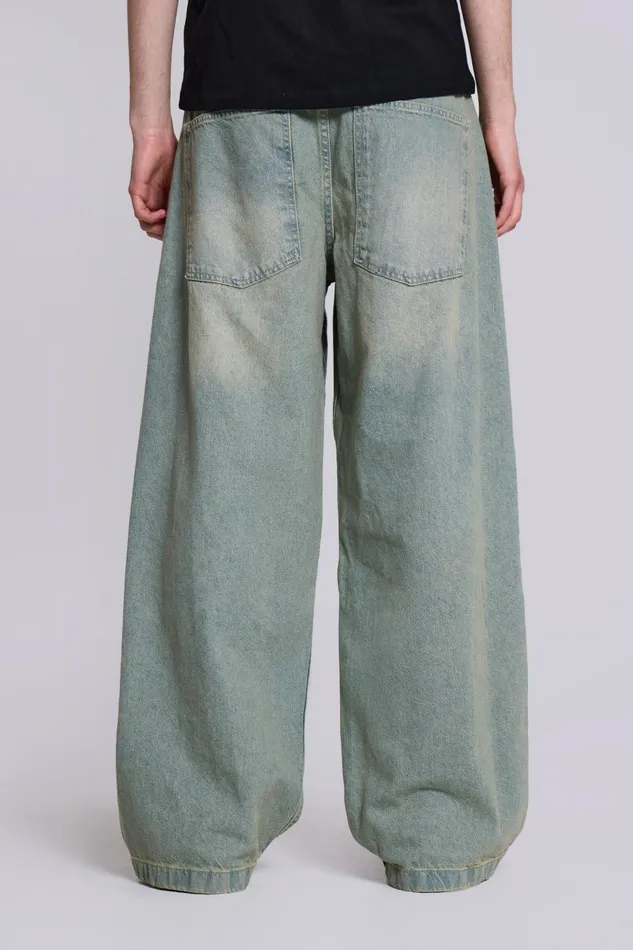 Jaded London Light Wash Colossus Jeans Men Baggy Jeans