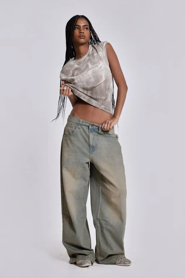 Jaded London Light Wash Colossus Jeans Women Jeans