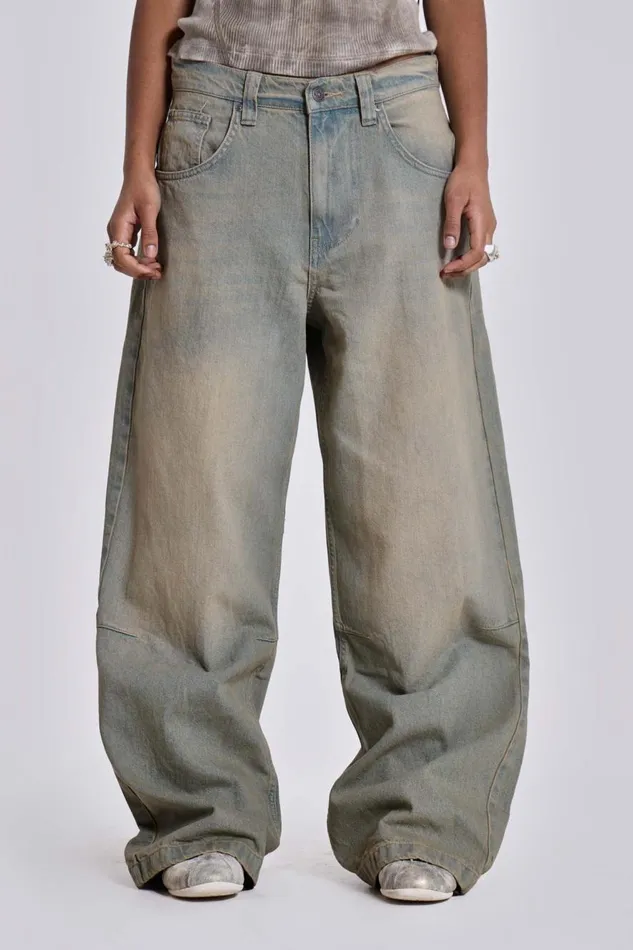Jaded London Light Wash Colossus Jeans Women Jeans