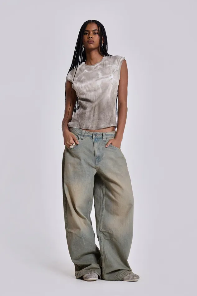 Jaded London Light Wash Colossus Jeans Women Jeans