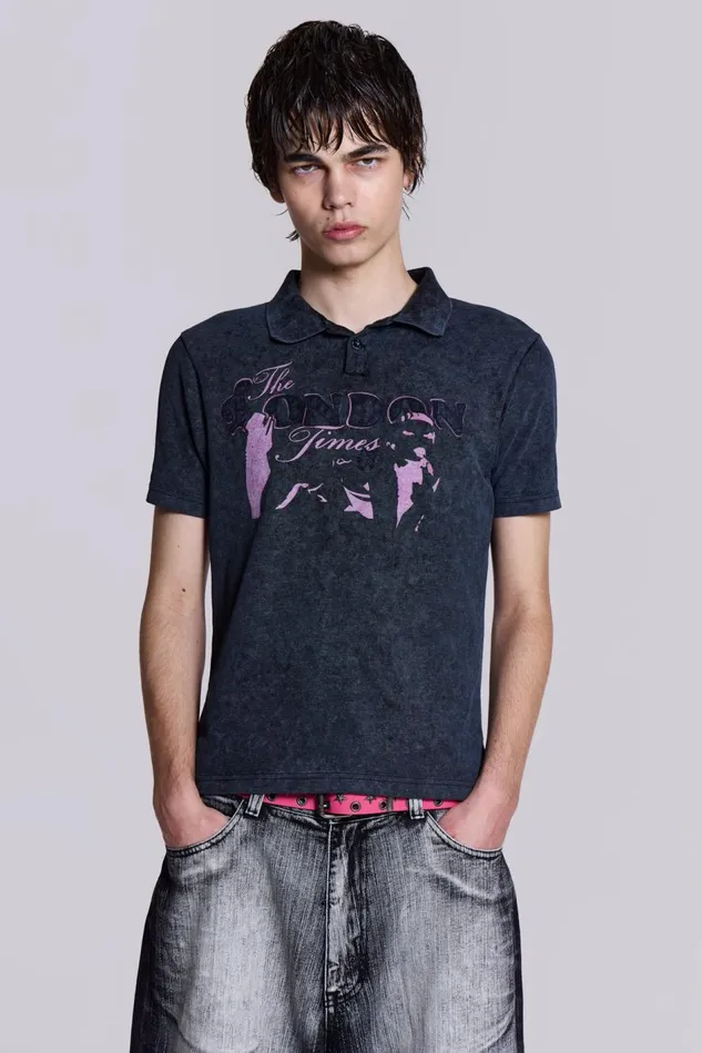 Jaded London London Times Polo Shirt Men Shirts