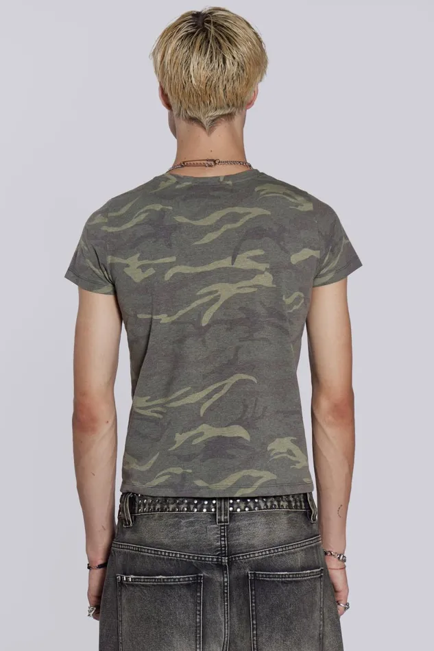 Jaded London Low Life Camo Tshirt Men TShirts and Vests