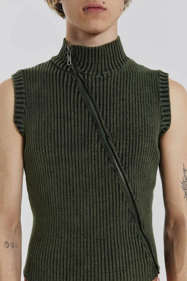 Jaded London Lure Asymmetric Knit Men TShirts and Vests