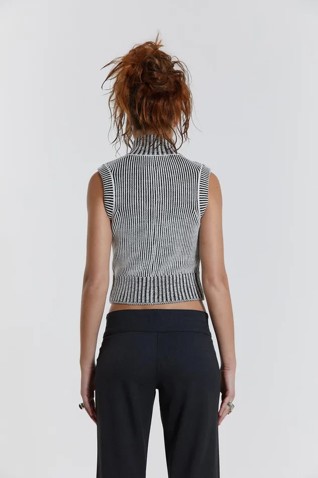 Jaded London Maddox Sleeveless Knitted Top Women Knitwear