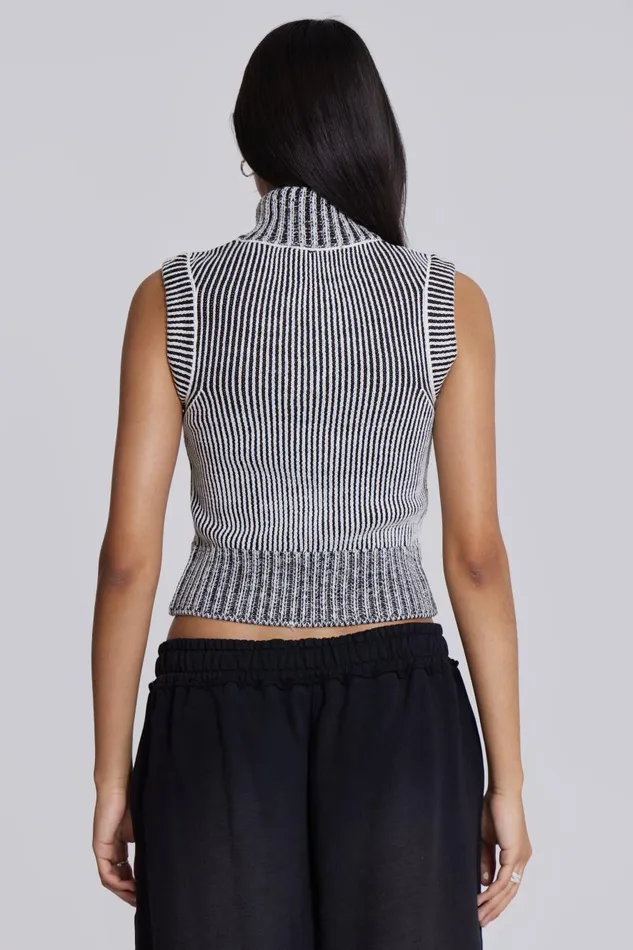 Jaded London Maddox Sleeveless Knitted Top Women Knitwear