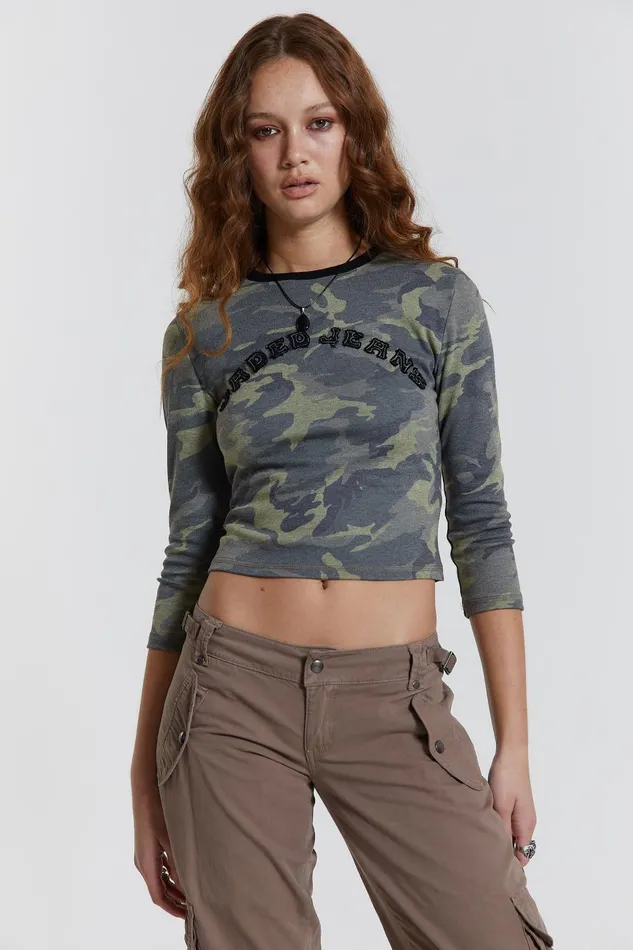 Jaded London Marsh Long Sleeve Top Women TShirts
