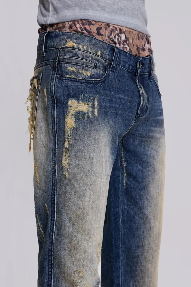 Jaded London Metal Bootcut Jeans Men Bootcut Jeans