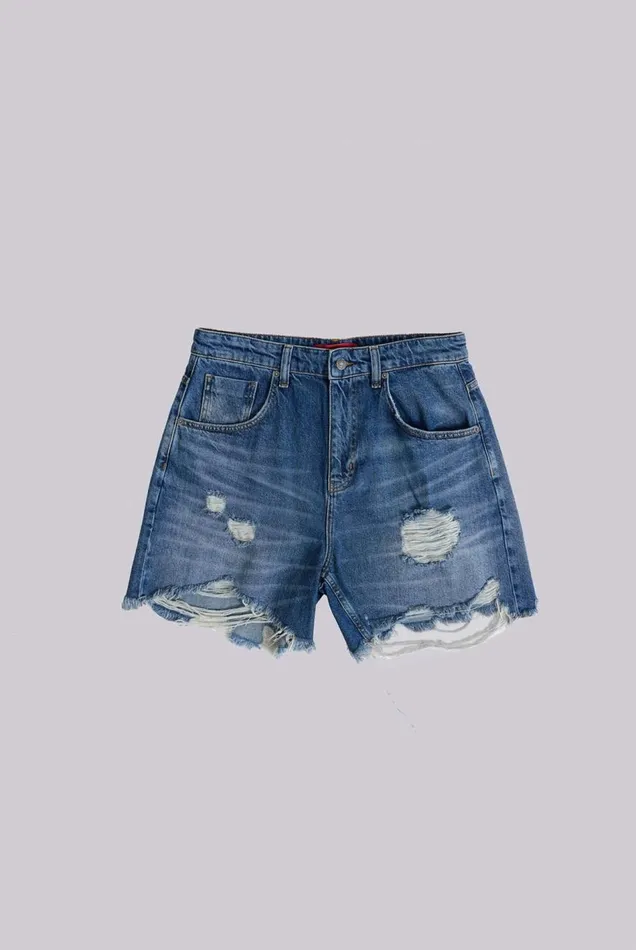 Jaded London Mid Blue Revenge Jorts Women Jeans