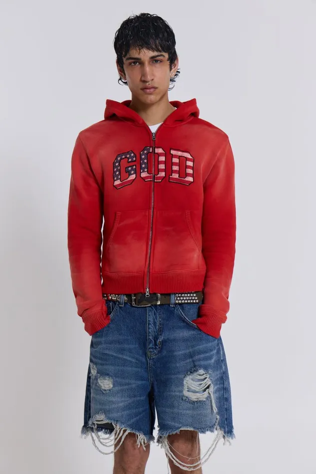 Jaded London Mid Blue Revenge Jorts Women Jeans