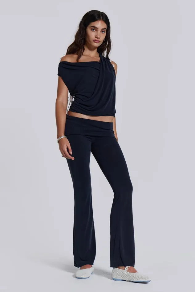Jaded London Mira Soft Touch Drape Top Women CoOrds