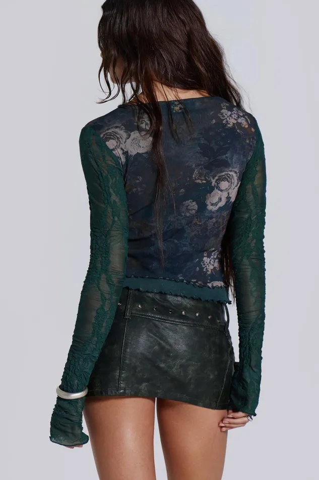 Jaded London Mixa Long Sleeve Floral Top Women Long Sleeve Tops