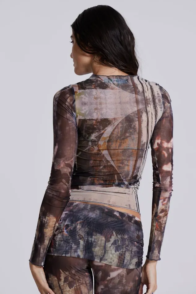 Jaded London Morgana Mesh Top Women CoOrds