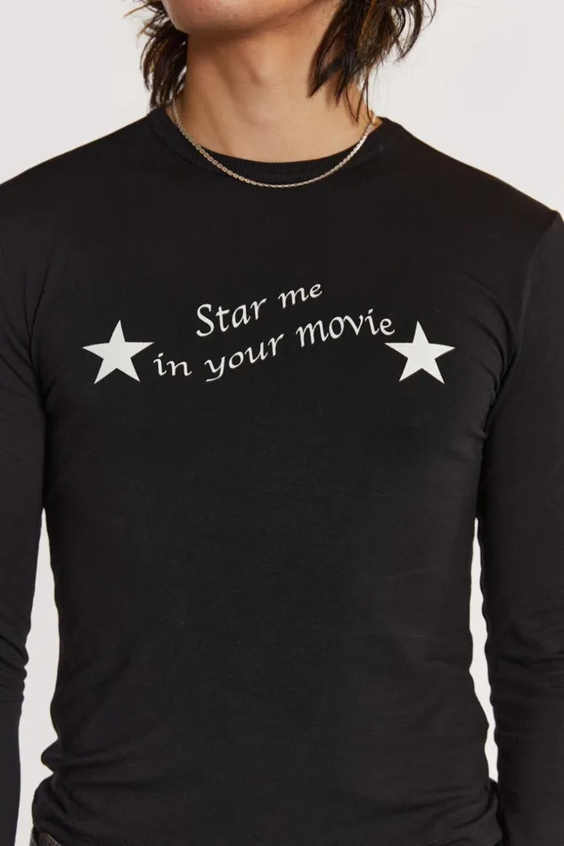 Jaded London Movie Star Long Sleeve Top Men TShirts and Vests