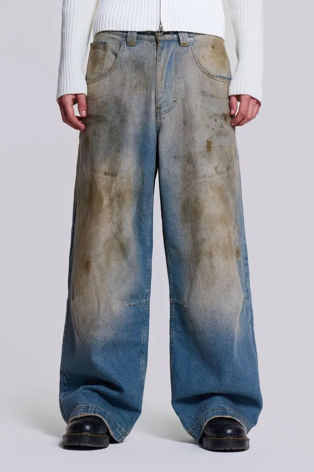 Jaded London Mud Wash Colossus Jeans Men Colossus Jeans