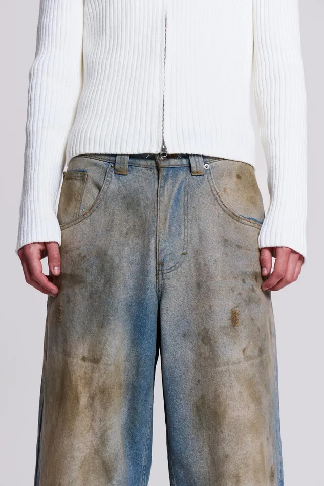 Jaded London Mud Wash Colossus Jeans Men Colossus Jeans