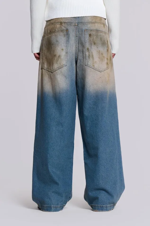 Jaded London Mud Wash Colossus Jeans Men Colossus Jeans