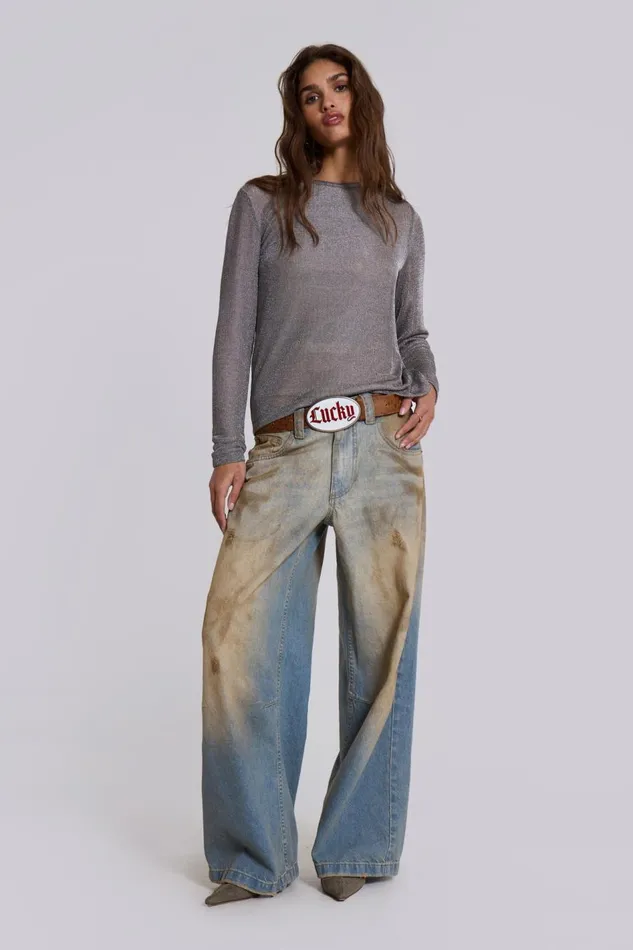 Jaded London Mud Wash Colossus Jeans Women Jeans